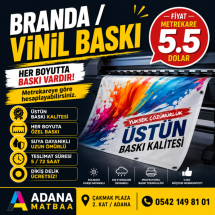Branda Vinil Pankart Baskı