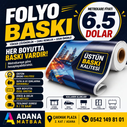 Folyo Cam Yapışkan Baskı